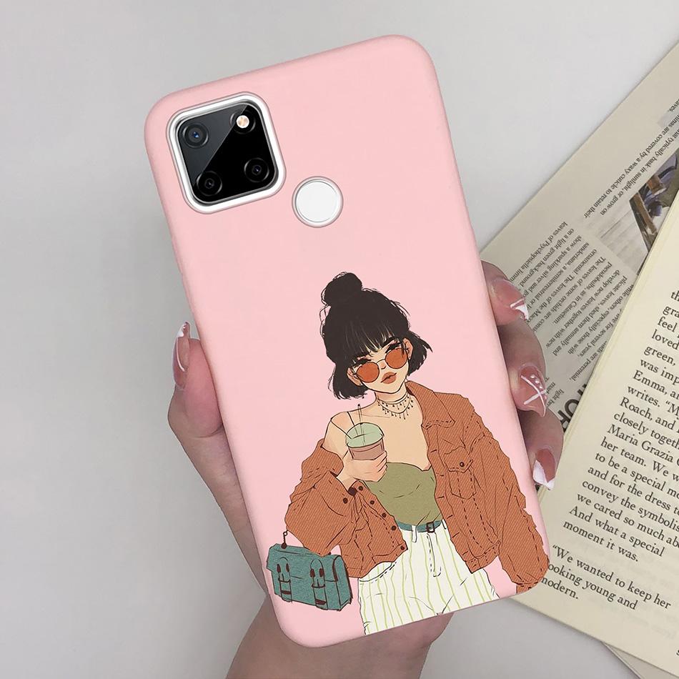 For OPPO Realme C25 C25S C25Y Case Cartoon Soft Silicone Matte Shockproof Phone Back Cover For Realme C 25 S Y Capa Funda Coque