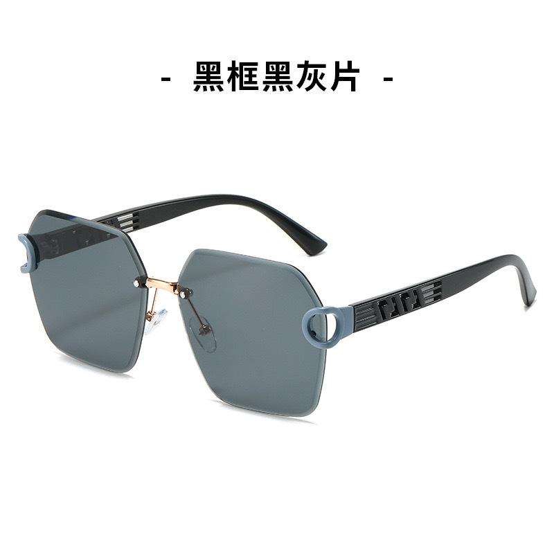 Bezrámové Orezané Nepravidelné Dámske Slnečné Okuliare Uv Ochrana Okuliare Trendy Retro Slnečné Okuliare Pánske