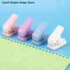 Mini Kawaii Office School Supplies Stationery Items Hole Punch 1 Hole Cute Paper Punch Portable Round Hole Puncher Paper Cutter