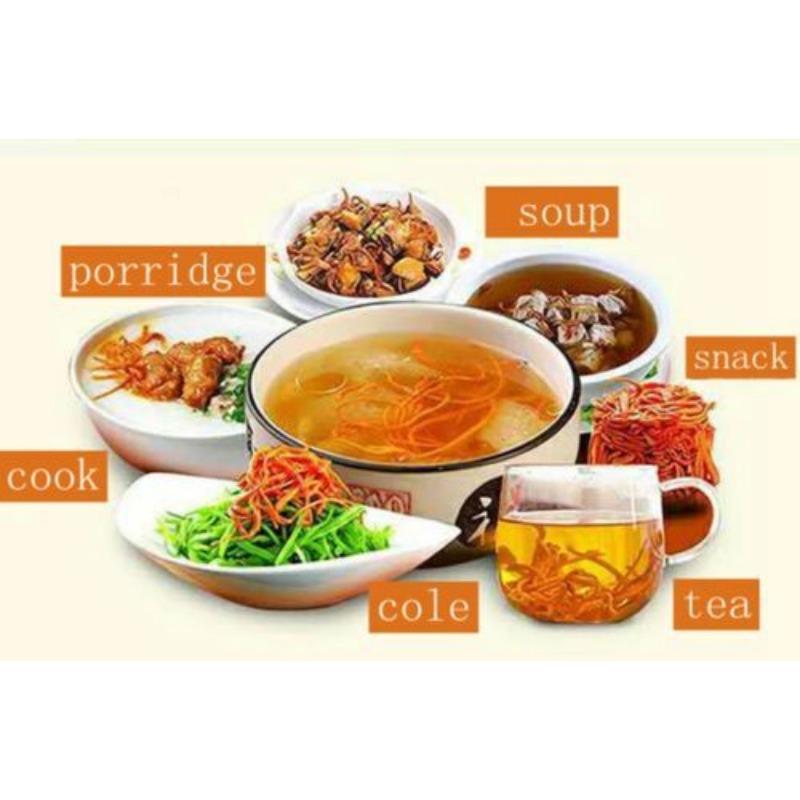 Dry Cordyceps Flower Chinese Herbal Medicine Chong Cao Herb Food Health