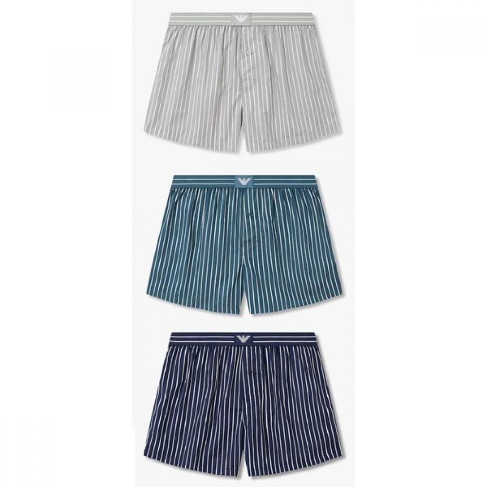 Emporio Armani Men S Bold Stripe Eagle Patch Trunk 3 pieceS Set  0816112087 0816 S(95)