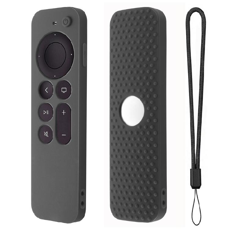 

Protective Silicone for Case for -Apple TV 4K Remote Lightweight Shockproof Cove 1 темно-серого