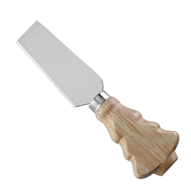 

Festive Wood Handle Cheese Knife & Spade Set: Western Tableware Collection