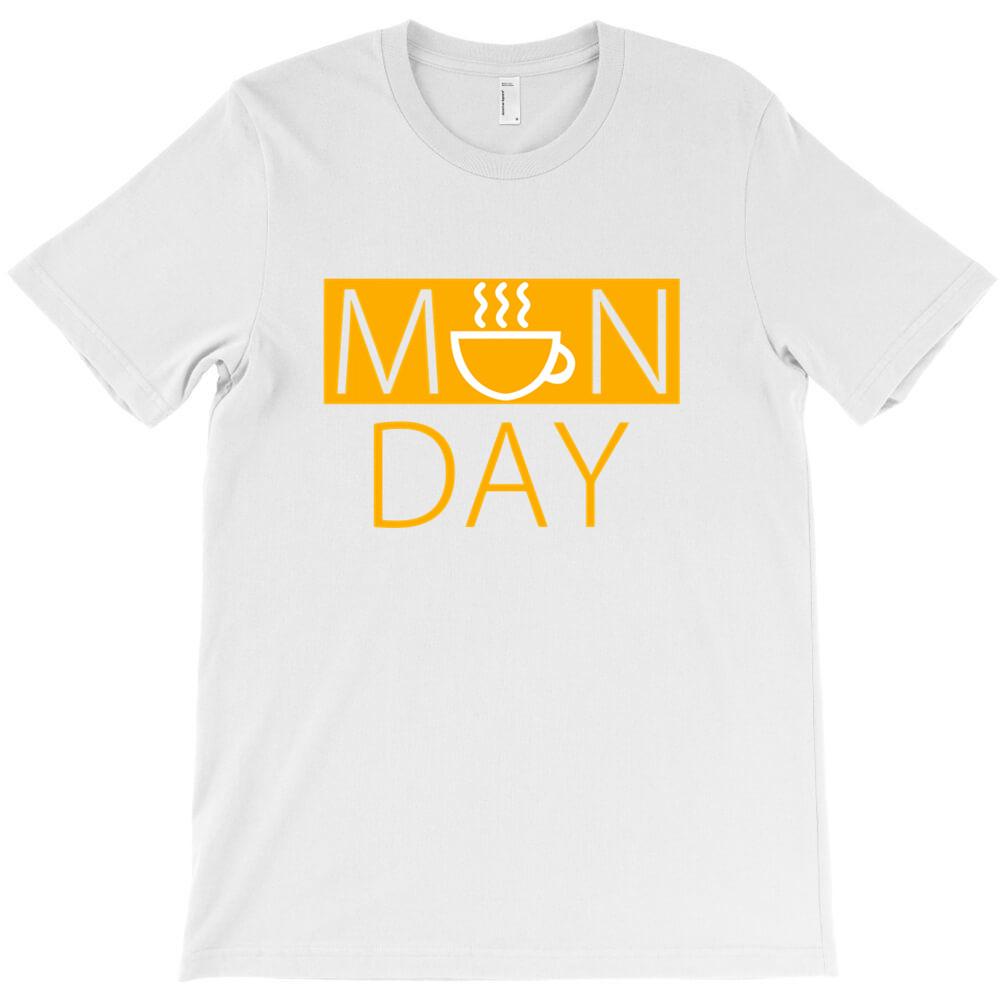 Monday Coffee T Shirt White T Shirt The Men S Crewneck Streetwear T Shirt Clothes
