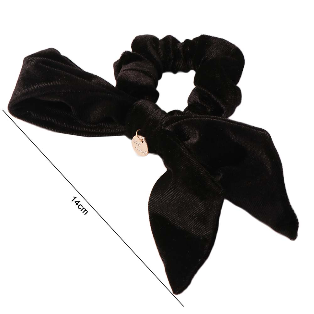 French Style Women Hair Scrunchies Solid Color Large Hair Ropes  Hair Accessory