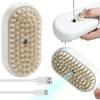 Dog Hair Brush & Cat Hair Brush  Electric Pet Cleaning Brush with Steam Spray, Function for Effective Anti-Flying Fur Grooming