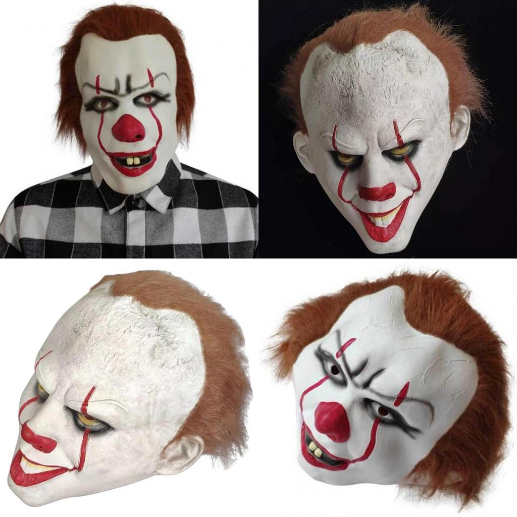 Movie Terror It Clown Latex Headset Mask Event Props For Christmas Halloween And