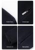 Men's Luxurious Double-Faced Wool Jacket with Lapel and Detachable Down Liner, Ideal for Business Executives.