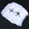 White Spider Web For Halloween Decorations Artificial Stretchy Cobweb For Halloween Scary Party Scene Decor Haunted House Props