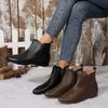 New Style Popular Women'S Luxury Boots Versatile Fashionable Short Boots Square Head Upper Winter Season Specialty  Mujer