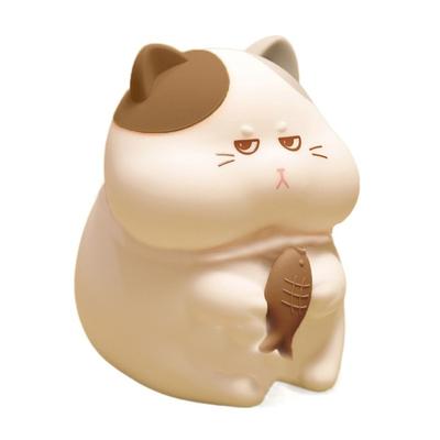Sleeping Lamp Silicone LED Cat Night Light Cute Soft Desk Lamp Colorful Cartoon Bedside Light Bedside