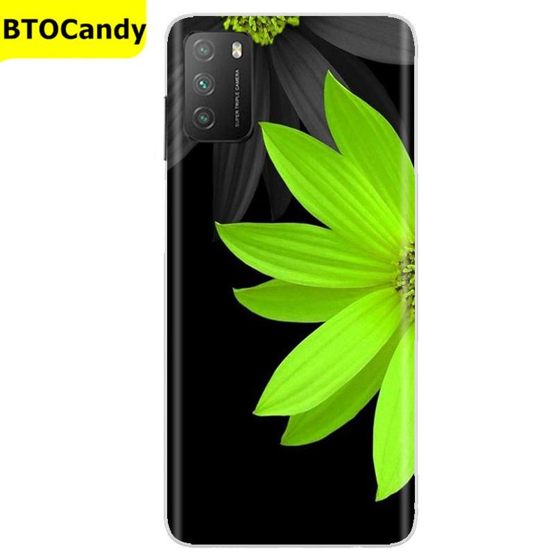 Für POCO M3 Hülle, Weiche Silikon-Rückseite, Telefonhülle für Xiaomi Poco M3 Pro 5G, Rückseitige Abdeckung, Weiche TPU Coque für POCO M 3 M3 Silikonhülle