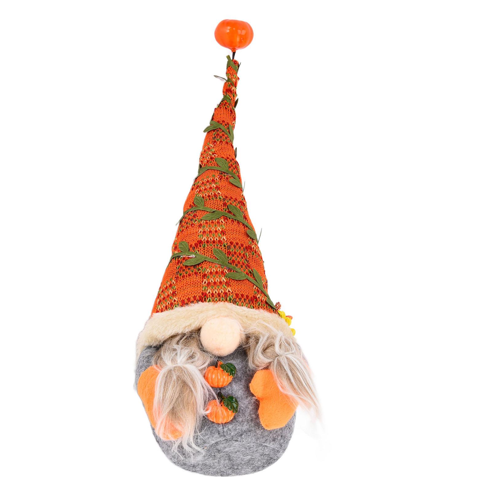 Faceless Doll Ornament Window Decoration Harvest Festival Elf Pumpkin Sunflower Dwarf Ornaments for Home Office