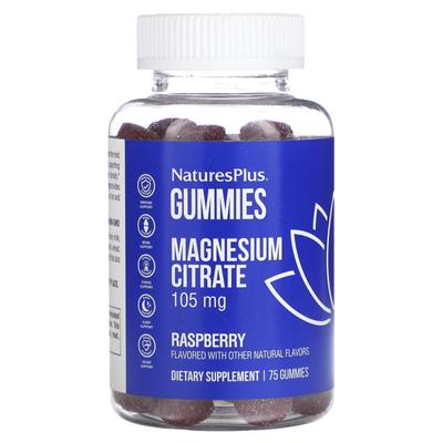 Magnesium Citrate, Raspberry Flavor, 75 Gummies (35Mg Per Gummi)