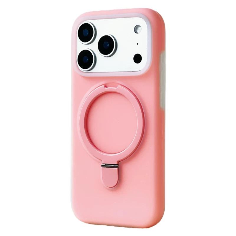 Luxury Liquid Silicone Stand Ring Holder Magnetic For Magsafe Case For iPhone 17 Pro Max Air 16 15 14 13 Skin friendly Cover