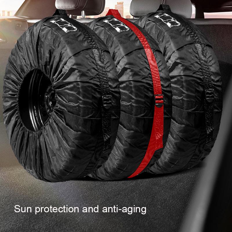 Universal S/L Spare Tire Cover Case Polyester Car Tyre Storage Bags Automobile Tyre Accessories Auto Vehicle Wheel Protector