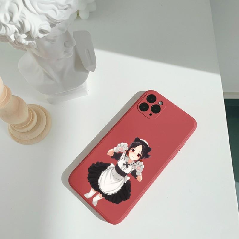 Anime Kaguya Sama Lk Pouzdro na telefon pro iPhone 11 12 13 Pro Max X XR XS Max 6 6S 7 8 Plus SE 2022 Tekuté Čtvercové Barevné Pouzdro na telefon