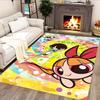Powerpuff Girls Adventure rug for living rooms, bedrooms, home décor, and as gifts.