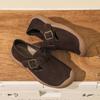 Women's 2026 Spring Retro Flat Slip-On Birkenstock Shoes - Soft Sole, Fully Covered, Perfect for Nurses