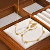 Women's Bowknot Bracelet, Gold Color Stainless Steel Chain, Minimalist Dainty Bow Jewelry