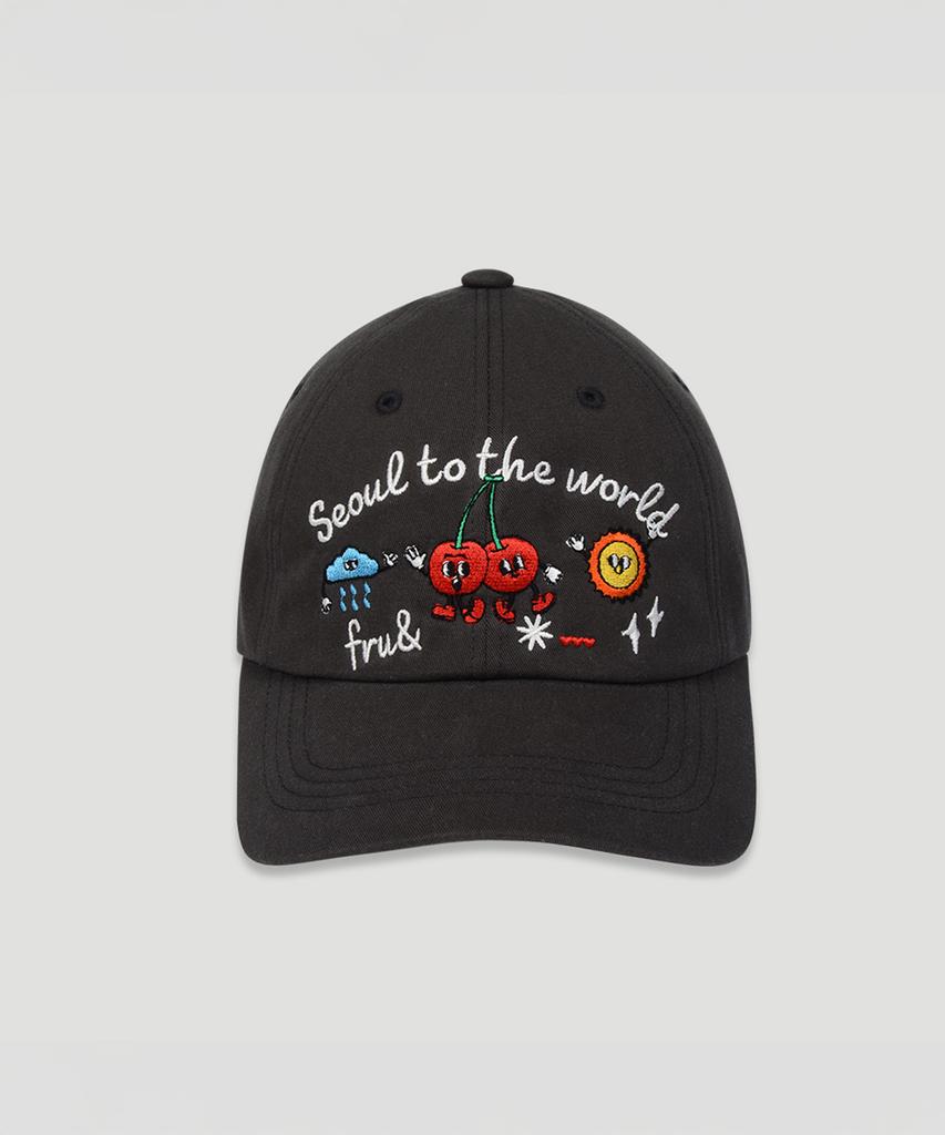 Peuluaen Seoul Multi Logo Ball Cap_2 Colors