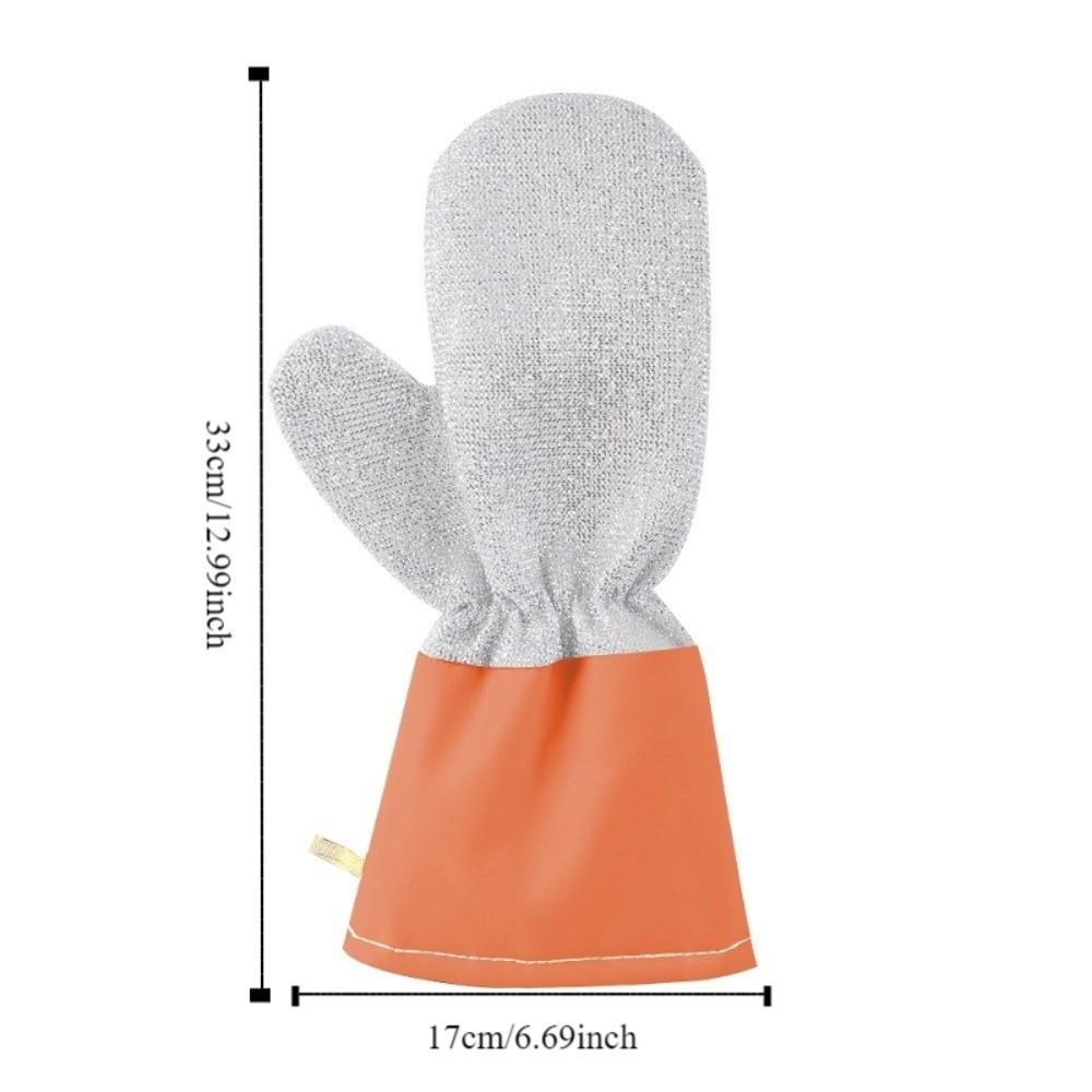 2 Pairs Thickened Dish Washing Gloves Waterproof Housekeeping Gloves Kitchen Cleaning