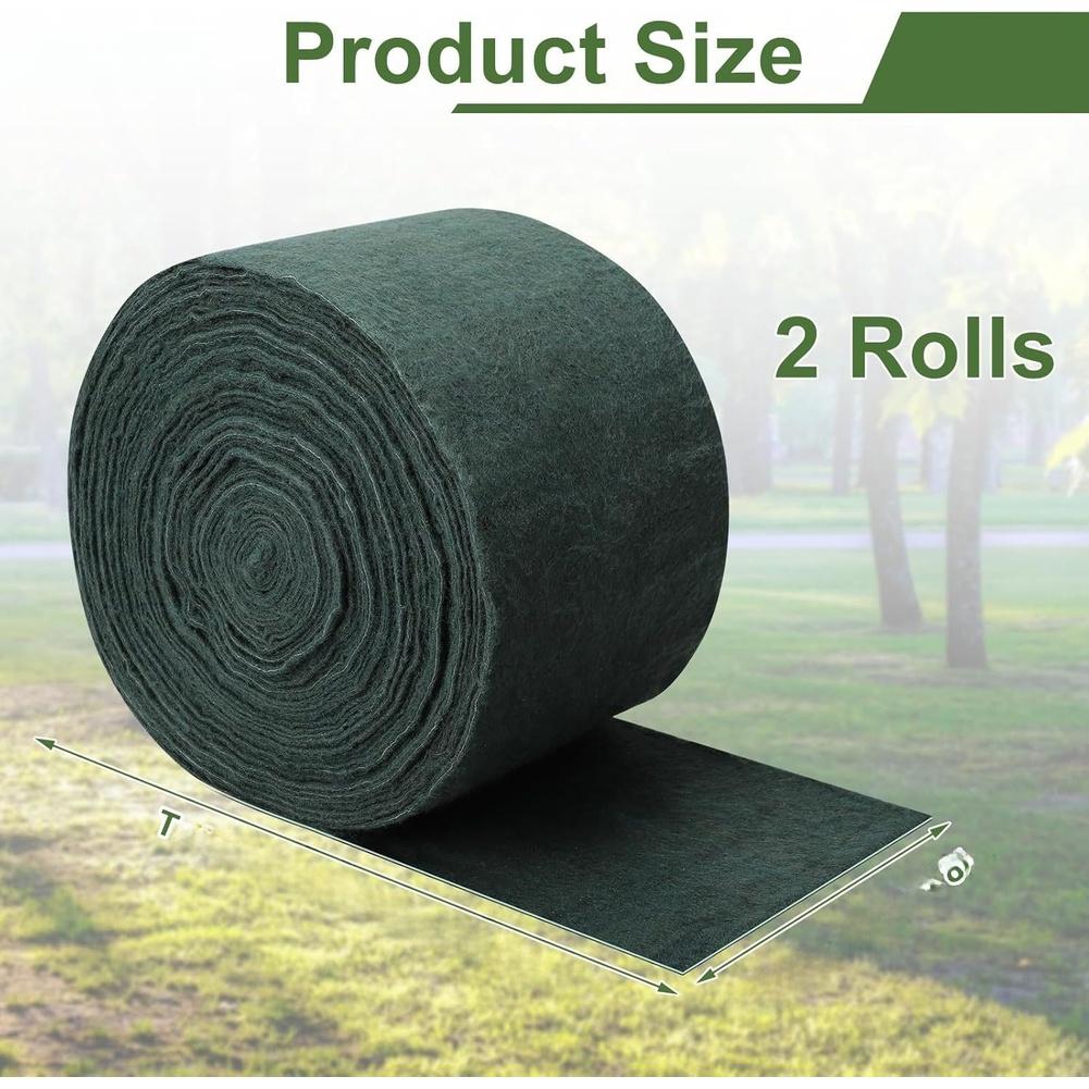 Cold Protection Band 2 Rolls Breathable and Reusable Wraps for Trees and Plants to Shield Against Frost and Maintain Moisture