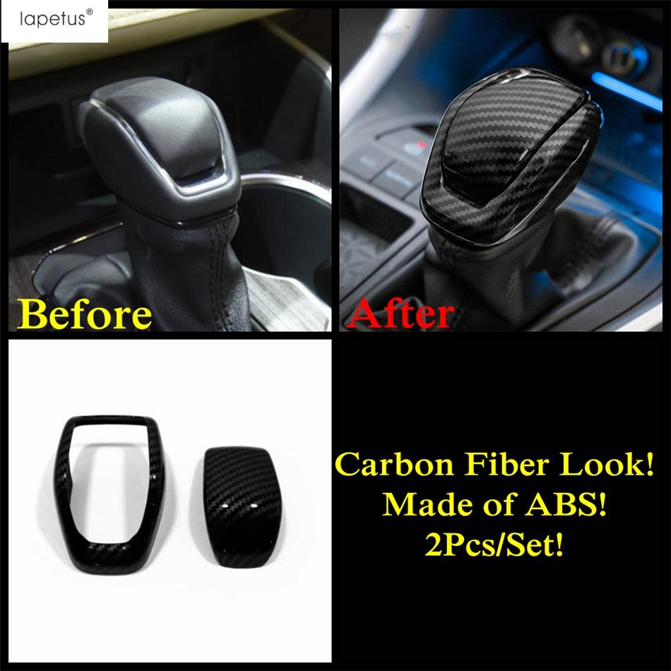 Carbon Fiber Window Lift / Gear Shift Panel / Water Cup / Air AC Cover Trim Accessories For Toyota Highlander / Kluger -2025