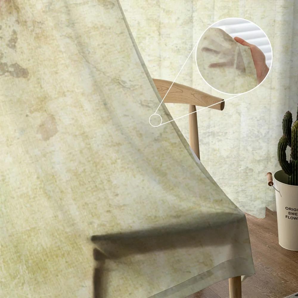 Pflanze Rote Blumen Blätter Retro Tüll Fenster Vorhänge Wohnzimmer Organza Sheer Voile Vorhang Schlafzimmer Küche Home Decor Drape