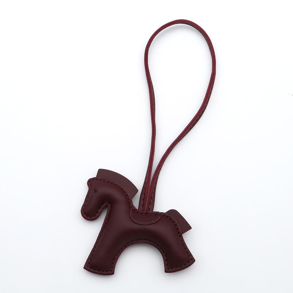 Chic Little Horse PU Leather Pendant: High-End Versatile Bag and Car Accessory