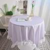 Round Table Cloth Lace Decorative for Picnic Party Tablecloth Dirt Resistant Simple Hot Sale Table-cover Home Textile Fashion