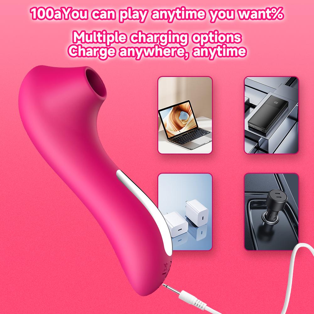 Powerful Vacuum Clitoral Sucker Vibrator, Silicone Female Clitoral Stimulator Masturbator, Adult Sexy Sex Toys, Sex Toys 18+