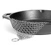 10 x 10CM Stainless Steel Skillet Cast Iron Cleaning Chainmail Ringer Scrubber