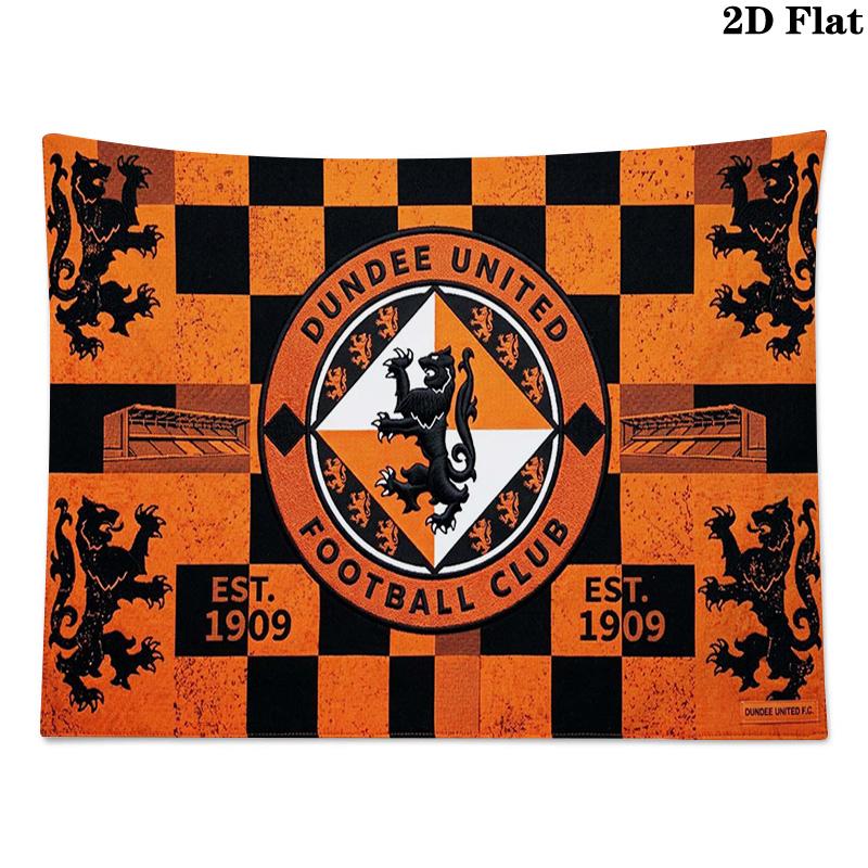 Dundee United FC Wall Tapestry Aesthetic Wall Hanging Printed Fabric Blanket Decorative Tapestries for Bedroom Living Room Home Decor