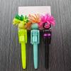 1pc Funny Exploding Hair Boxing Ballpoint Pen - Creative Knock Pen, 1.0mm Black Refill, Funny Birthday Gift