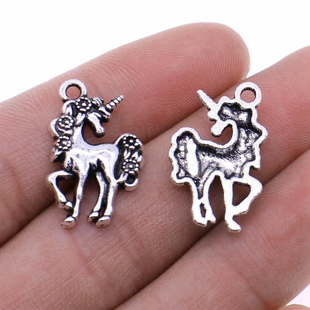 Charms Unicorn Pendants Vintage Jewelry Supplies QC134