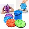 1Pc Multifunctional Folding Bucket - Durable Portable Fishing Bucket, Ideal for Beaches, Travel, and The Outdoors