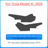 For Tesla ModelYL Launch 2026 TPE Front Rear Door Sill Guard Anti Scratch Dirt Resistant Threshold Strip Interior Protection Set