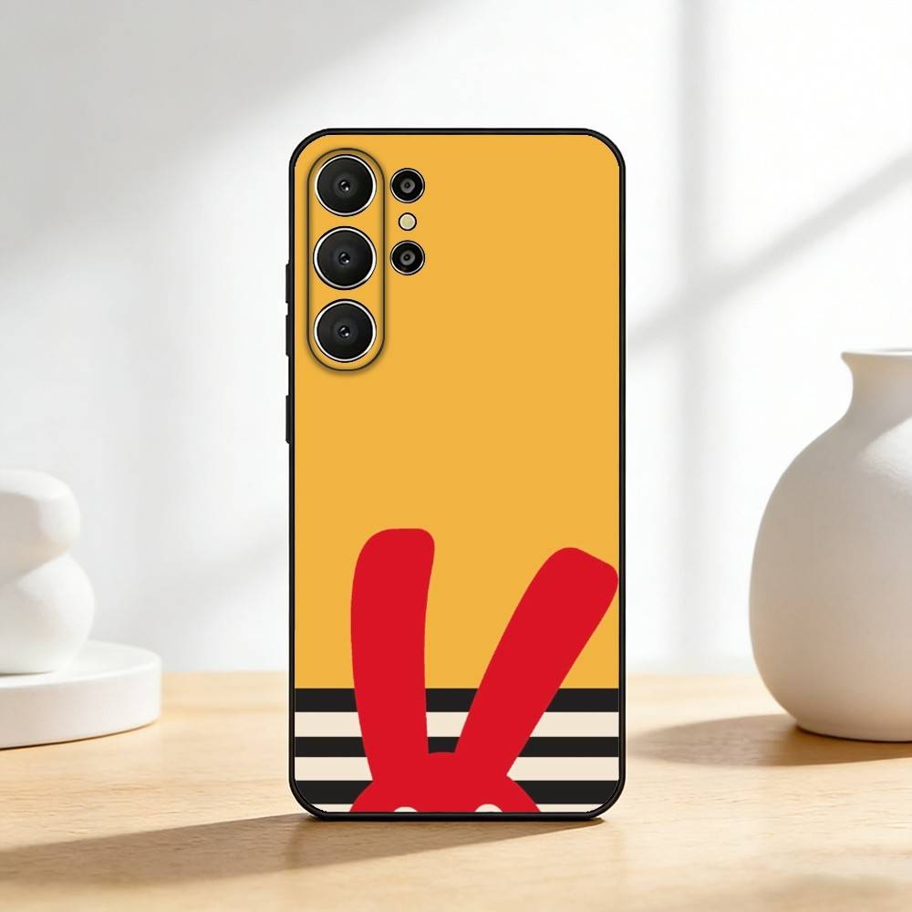 Cute B-Bodoque 31 Minutos Bunny Phone Case For Samsung S26,S25,24,23,22,30,21,10,9,Ultra,Plus,Lite,Black Soft Case