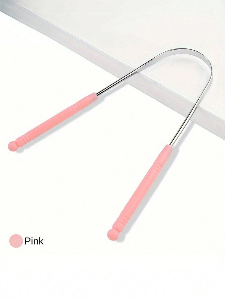 Stainless Steel Tongue Scraper U-Shaped Portable Tongue Cleaner For Fresh Breath Oral Hygiene Care Tool Adult Use