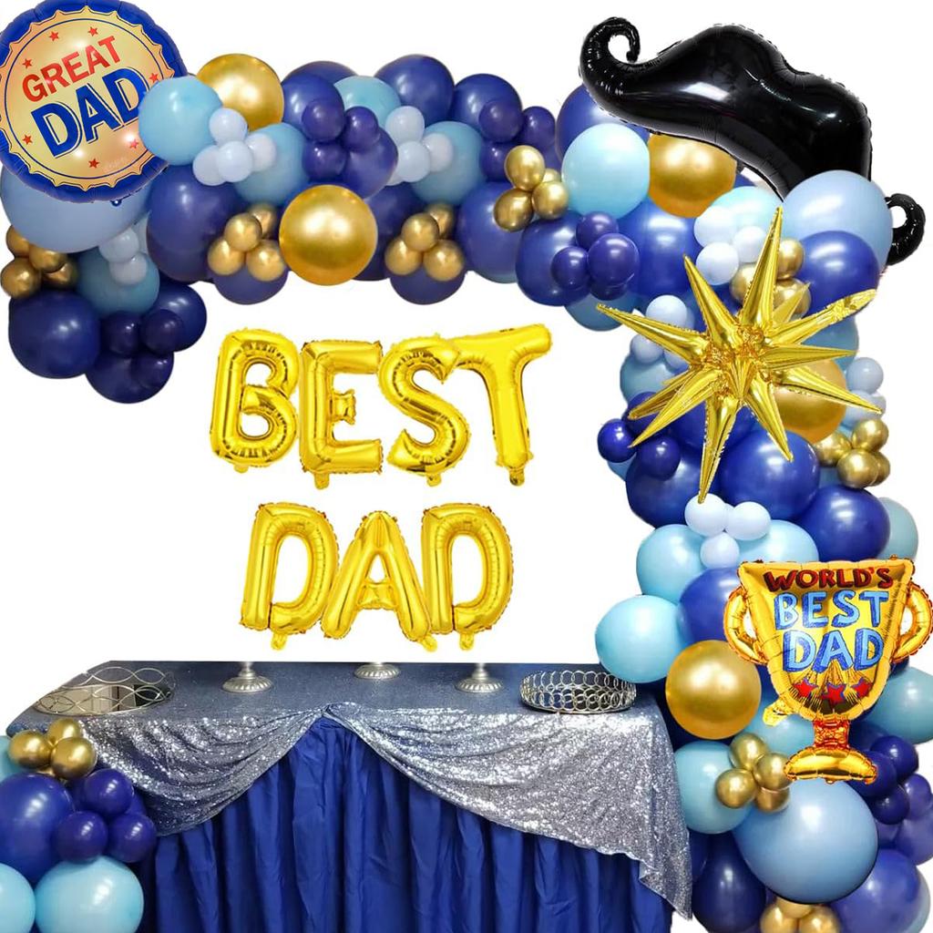 Father's Day Balloon Decoration Arch Set Happy Father's Day Balloon Best Dad Foil Balloon Father's Day Party Decoration Supplies