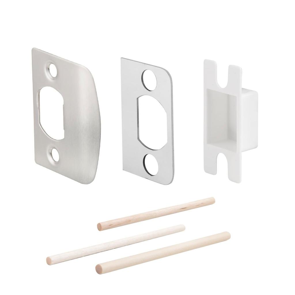 Portable Door Lock Latches Restorers Spacer Universal Residential Security Striker Door Strikes Plate Accessory