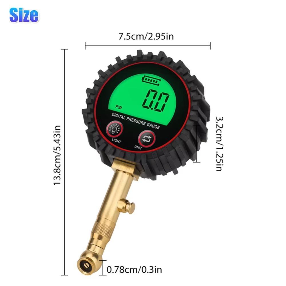 3-255PSI Digital Tire Pressure Gauge Professional Meter Accessories  For Car Truck Motorcycle
