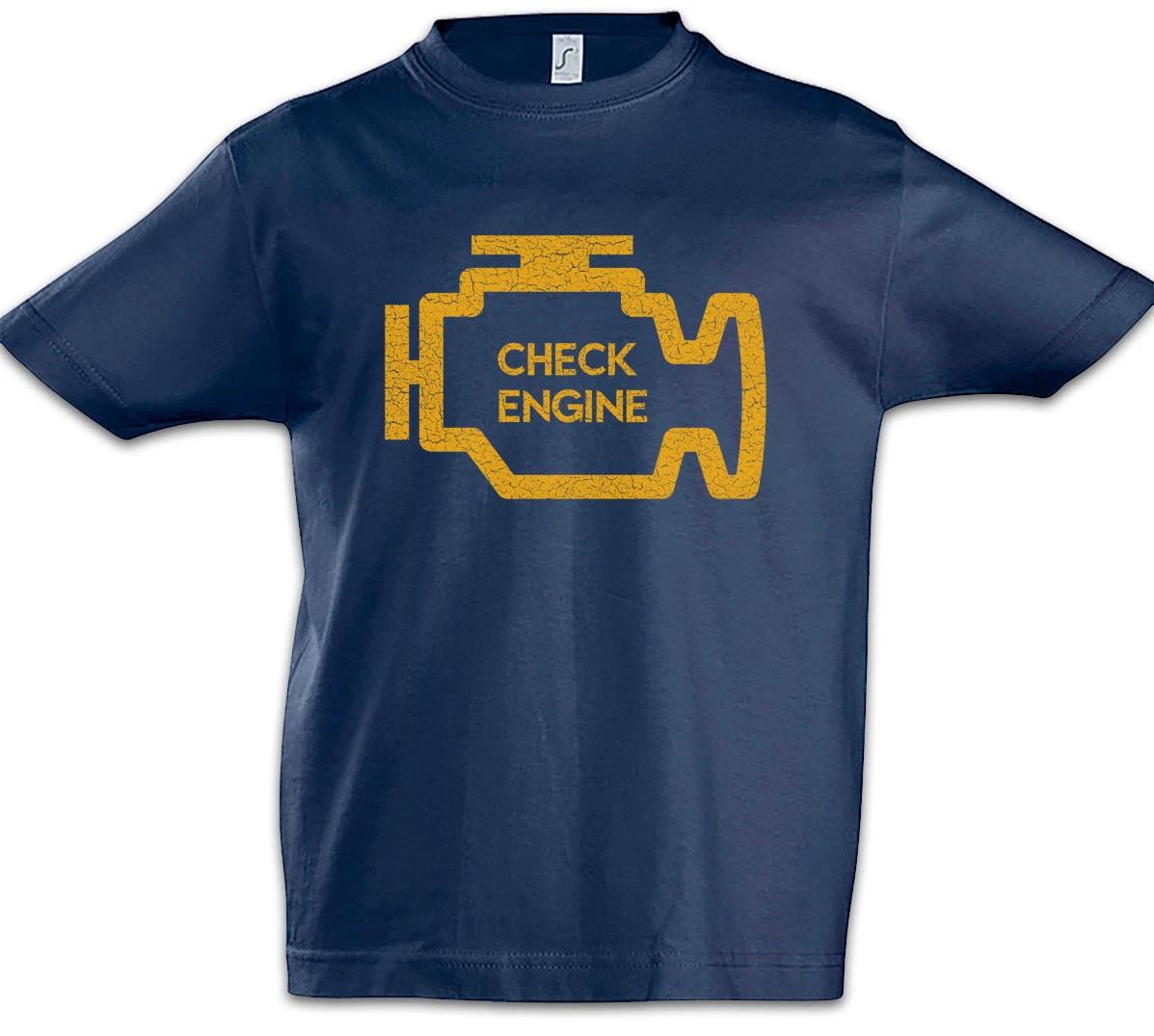 Check Engine Kids Boys kids boys T-Shirt Race Racing car Driver Racer Petrol Head Fun 150