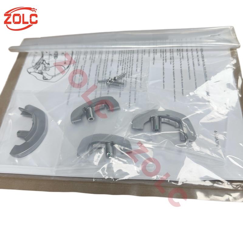 Genuine Steering Wheel Silver Decorative Cover DESIGN RING SET,STRG 4400A395 For Pajero Montero V93 V95 V96 V97 V98 V83 V85 V87