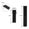 CASSIS Calfskin Watch Strap MAUI 20mm Black with Replacement Tool U1011304019020