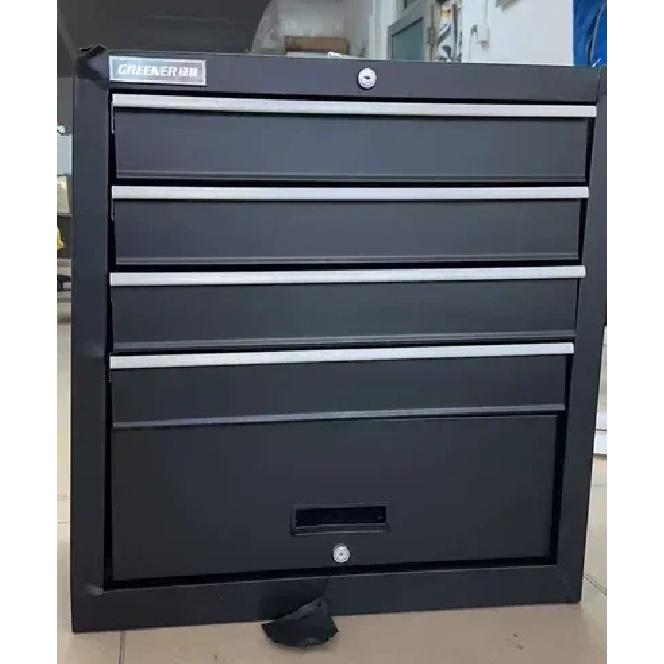 Quality Black4-Drawers Steel Auto Repair Tool Cabinet Tool Trolley чёрный