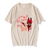 Hazbin Hotel Angel Dust and Alastor T-shirt Summer Women Casual T-shirt O Collar Fashion Short Sleeve Top Loose Clothing