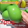 1-2Pcs  Handmade Crispy Mango Stress Ball Fidget Toy Crunchy Squeeze Ball Round Blocks Filled Asmr Anti Stress Toys For Adults