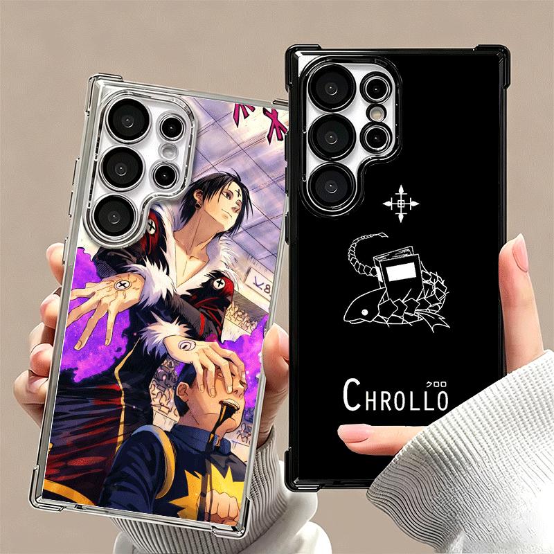 Hunter X-Hunters Chrollo Plating Phone Case For Samsung Galaxy S24 S25 FE S26 Edge S23 Ultra S22 S21 Plus S20 Anti-Fall Airabag